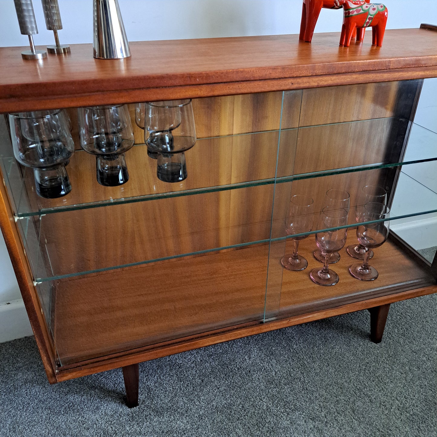 1960s Glass Fronted Display Cabinet