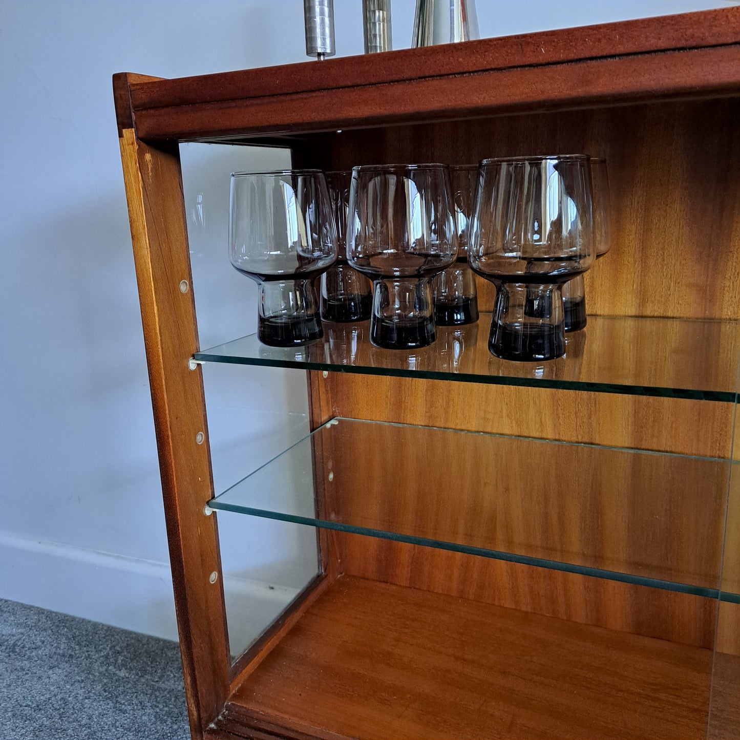 1960s Glass Fronted Display Cabinet