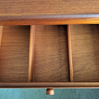 Mid-Century Teak Veneer Sideboard 'Circles' by Nathan Furniture 1960s