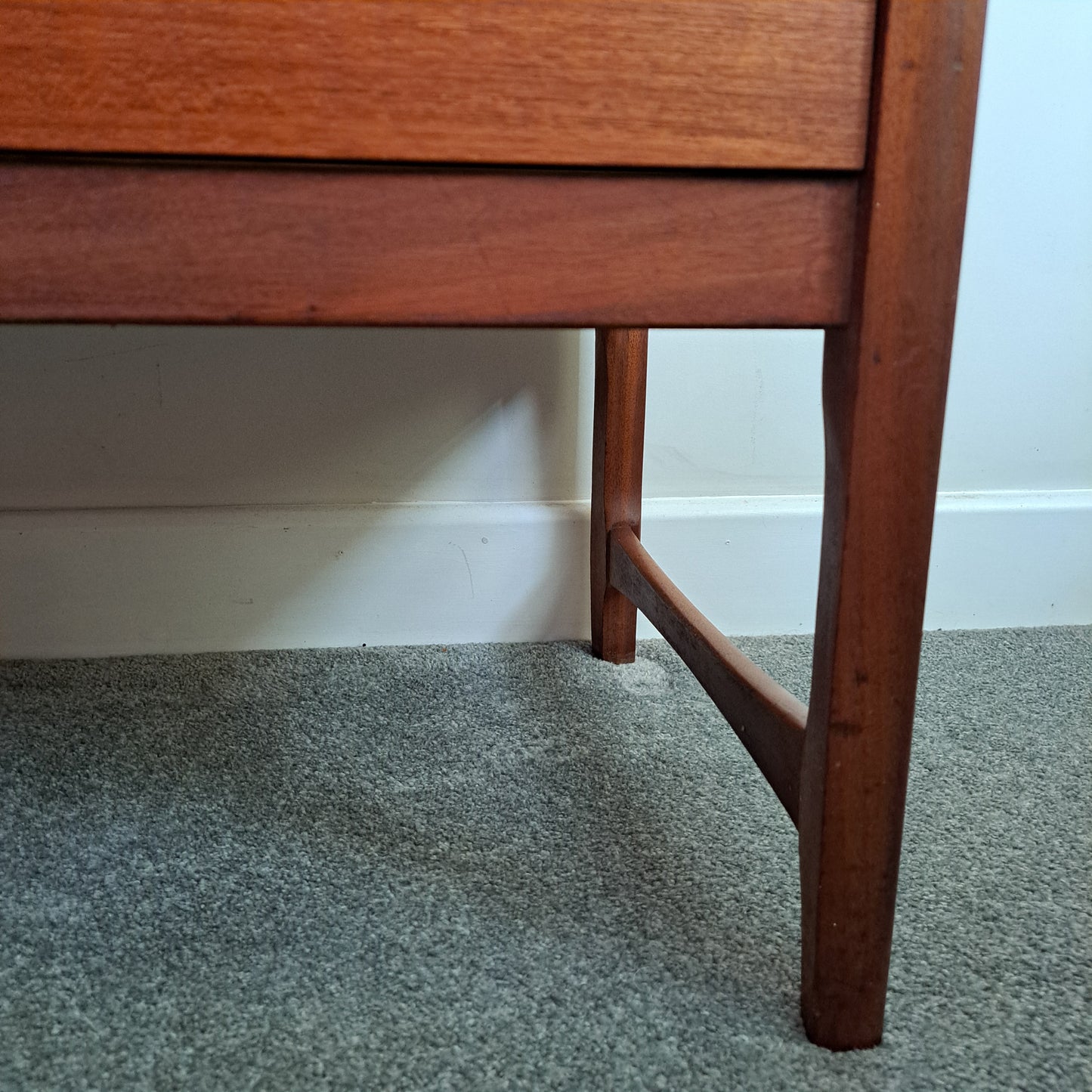 Mid-Century Teak Veneer Sideboard 'Circles' by Nathan Furniture 1960s