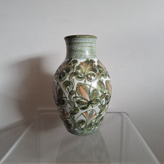 Leaf design vase designed by Glyn Colledge for Denby 1960s