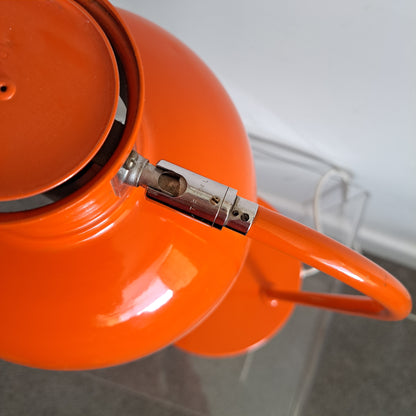 1970s Orange Metal Desk Lamp by Luco of Sweden