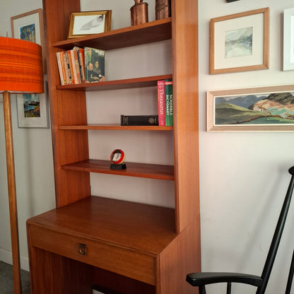 G Plan Modular Desk with Attached Shelves