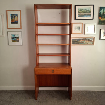G Plan Modular Desk with Attached Shelves