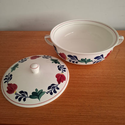 Royal Boch 'Boerenbont' Tureen with Lid 1980s
