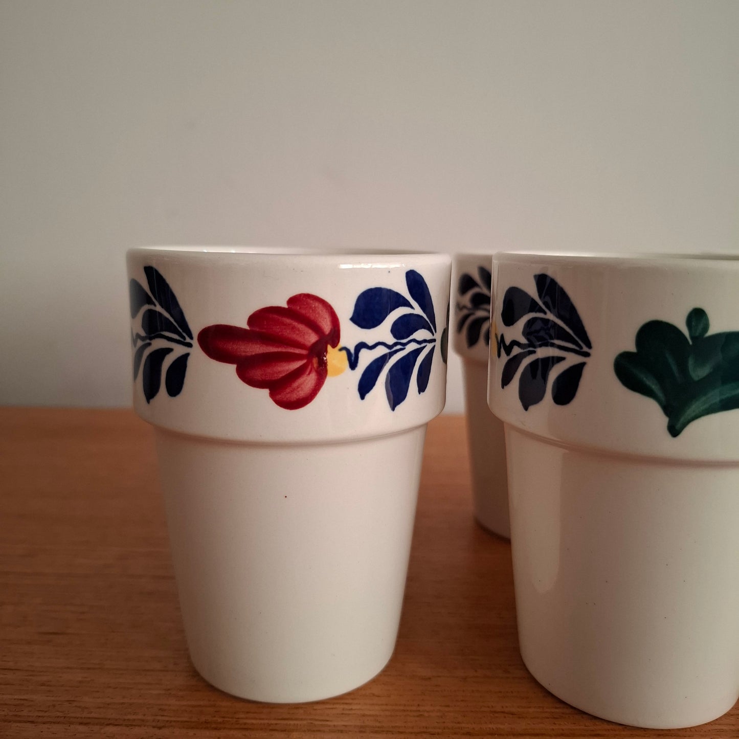 Royal Boch 'Boerenbont' Set of 6 Water Cups