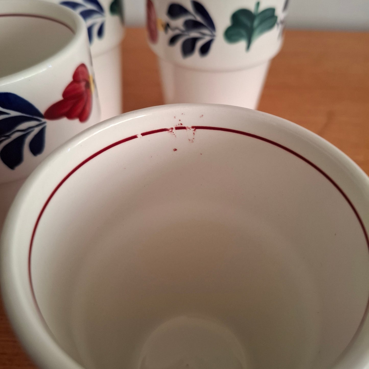 Royal Boch 'Boerenbont' Set of 6 Water Cups