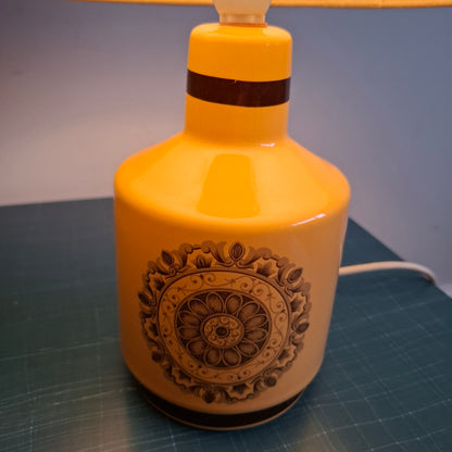 1970s Transfer Printed Table Lamp