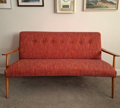 1960s Scandinavian 2-Seater Sofa
