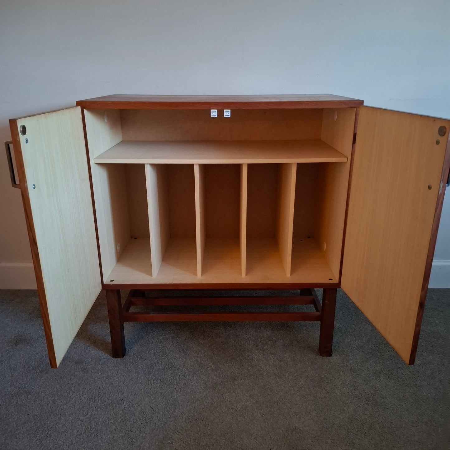 Mid-Century Record Storage Cabinet by Meredew