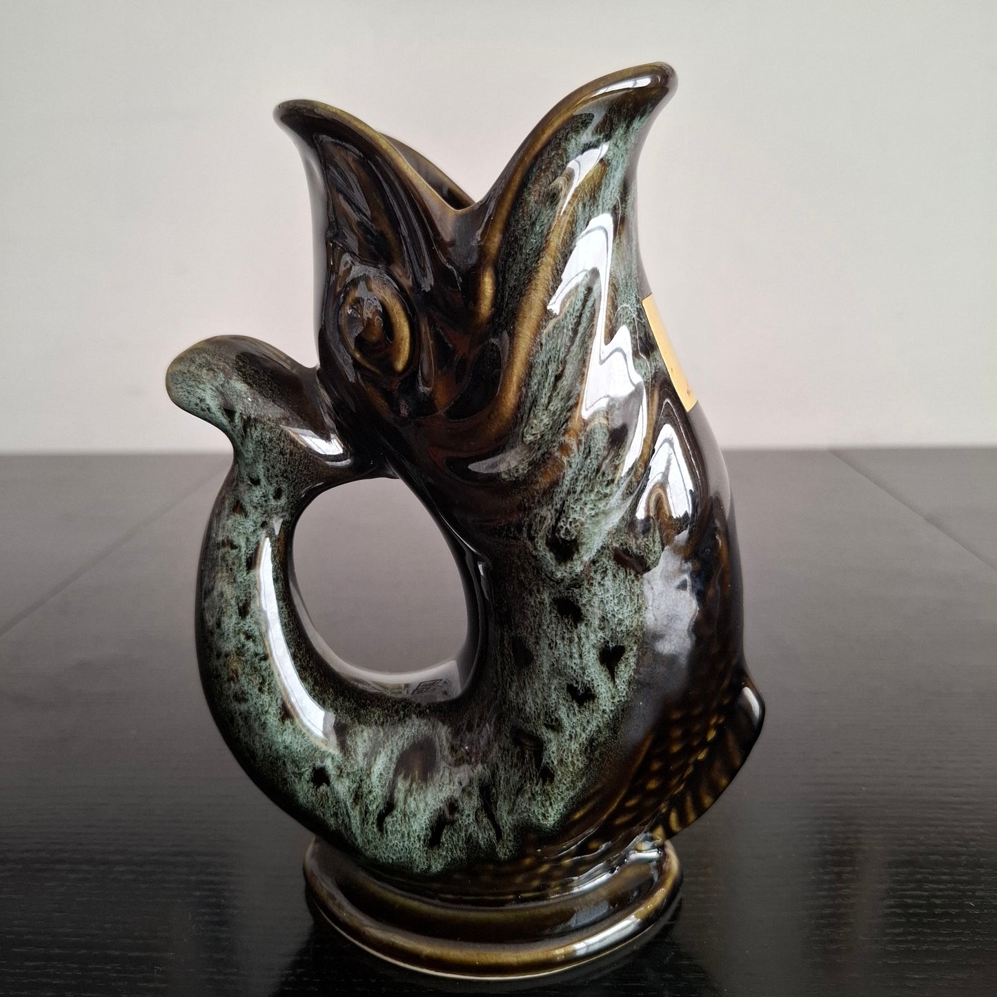 Vintage Fosters Pottery 'Gurgle' Fish Jug