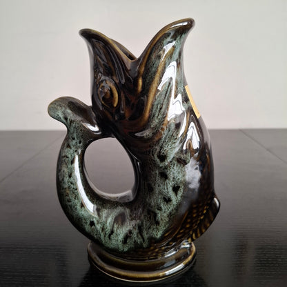 Vintage Fosters Pottery 'Gurgle' Fish Jug