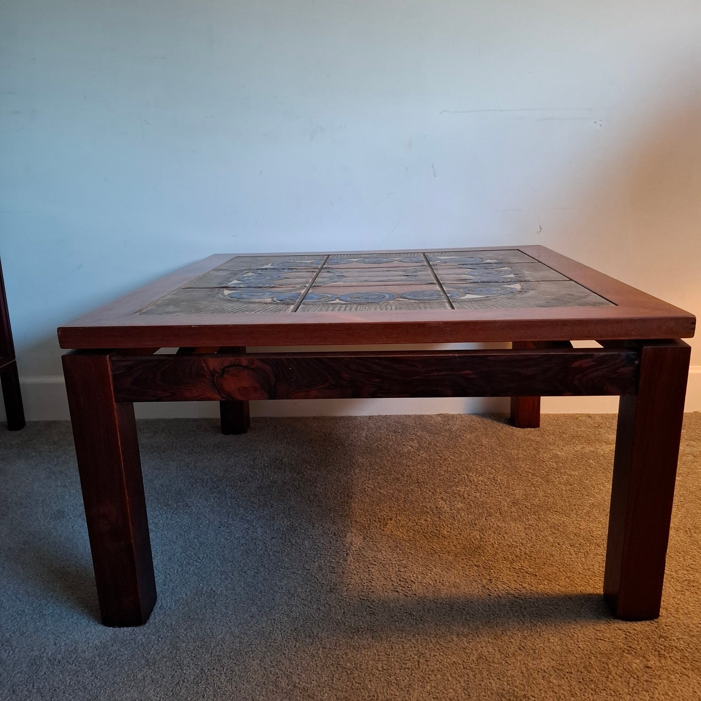 Danish Rosewood Tiled Coffee Table by Trioh
