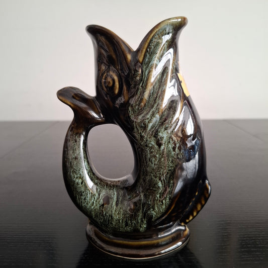 Vintage Fosters Pottery 'Gurgle' Fish Jug