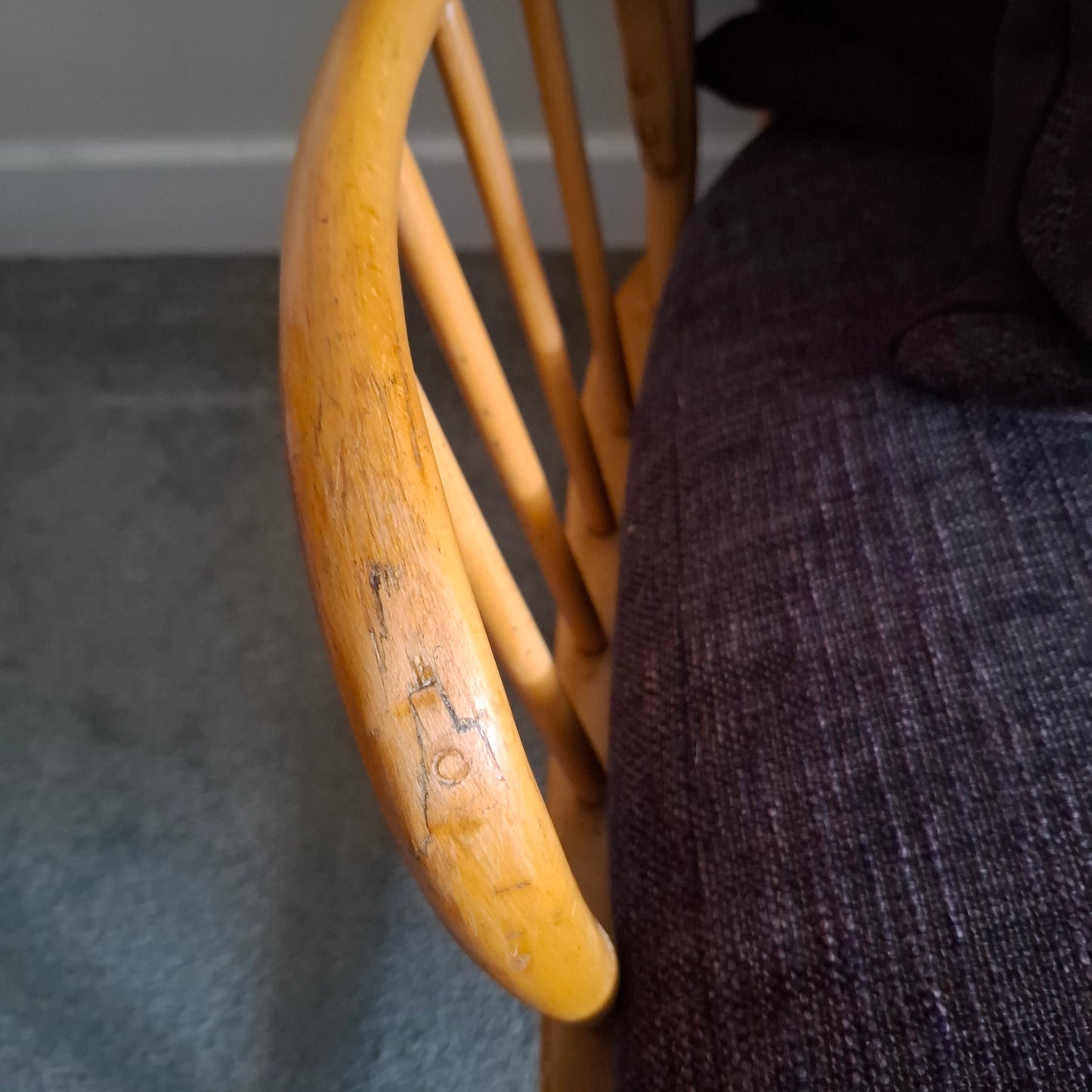 Vintage ERCOL 'Jubilee' (766) 3-Seater Sofa