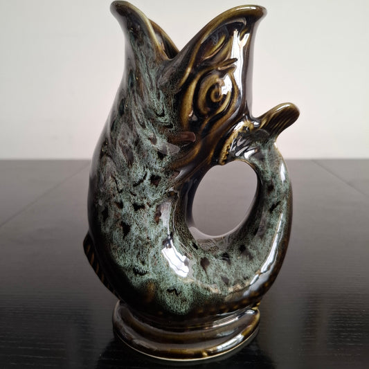 Vintage Fosters Pottery 'Gurgle' Fish Jug