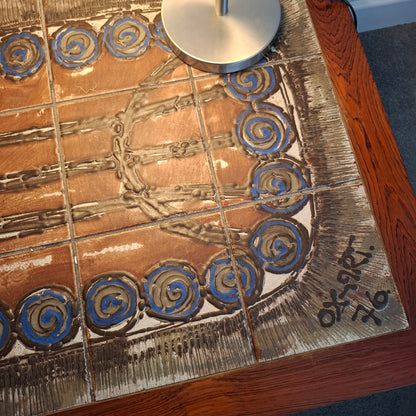 Large Tiled Coffee Table by Trioh of Denmark