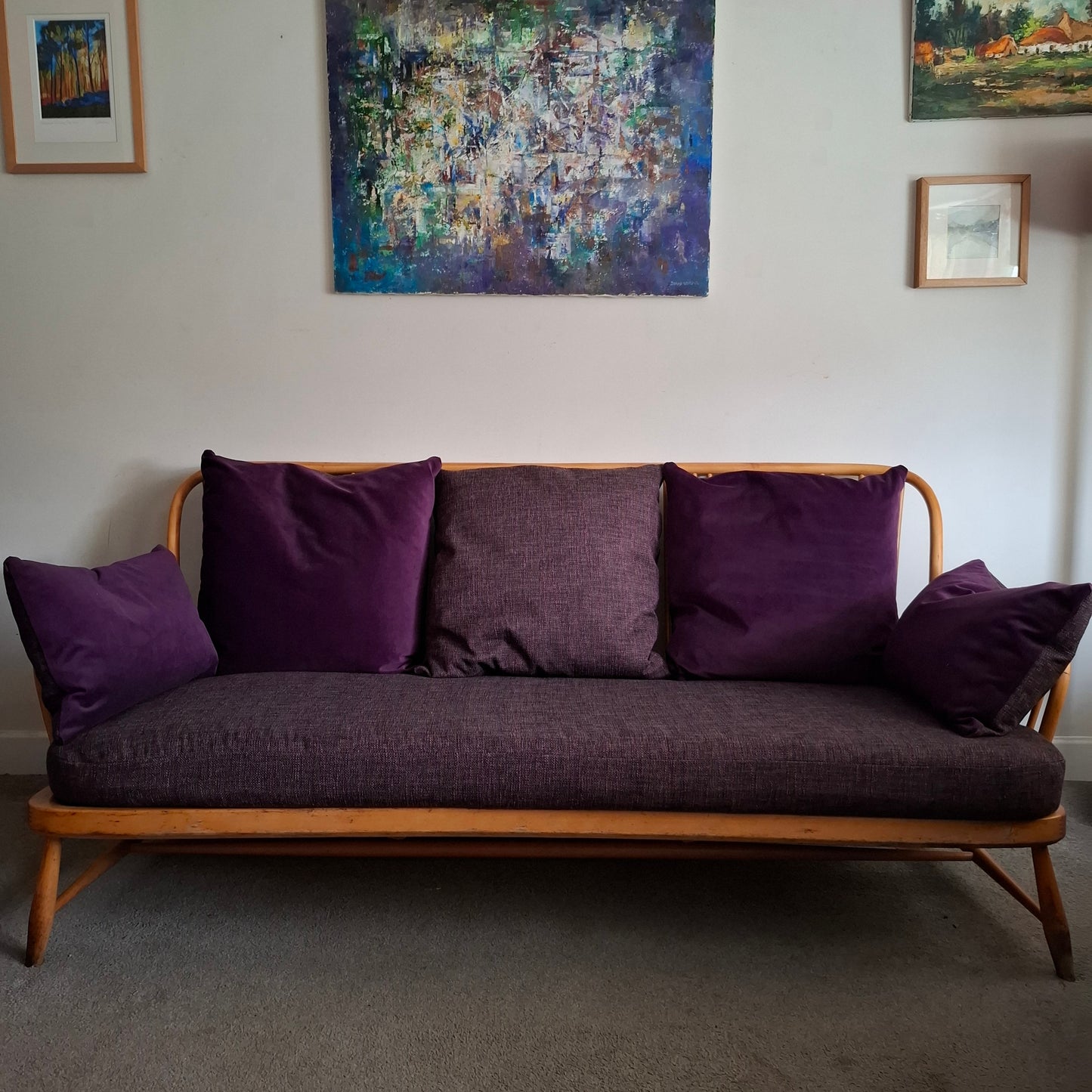 Vintage ERCOL 'Jubilee' (766) 3-Seater Sofa