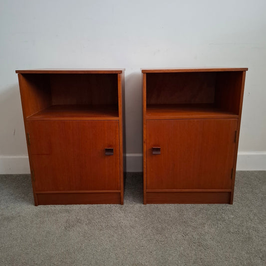 PAIR of Mid-Century Bedside Cabinets